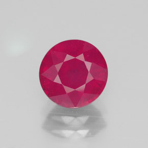 1.78 ct Red Ruby Gemstone, Ruby Gem in Round Facet Shape for Sale.