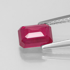Ruby Gemstone in 7 x 5 mm (calibrated) Size for Sale, Ruby Stone in Pink Red Color