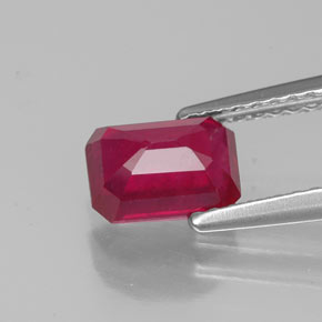 Ruby Gemstone in 7 x 5 mm (calibrated) Size for Sale, Ruby Stone in Pink Red Color