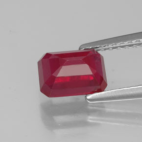 Ruby Gemstone in 7 x 5 mm (calibrated) Size for Sale, Ruby Stone in Pink Red Color