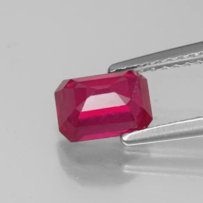 Ruby Gemstone in 7 x 5 mm (calibrated) Size for Sale, Ruby Stone in Pink Red Color