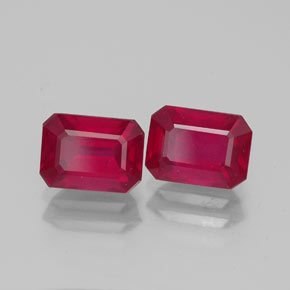 3.06 ct Red Ruby Stone, Natural Ruby in Octagon Facet Shape for Sale