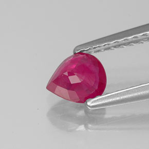 Ruby Gemstone in 5.3 x 4.6 mm Size for Sale, Ruby Stone in Pink Red Color