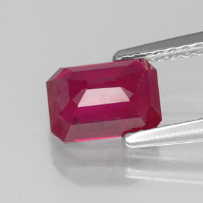 Ruby Gemstone in 7 x 5 mm (calibrated) Size for Sale, Ruby Stone in Pink Red Color