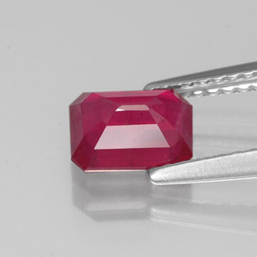 Ruby Gemstone in 7 x 5 mm (calibrated) Size for Sale, Ruby Stone in Pink Red Color