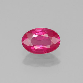 0.32 ct Red Ruby Gemstone, Ruby Gem in Oval Facet Shape for Sale.