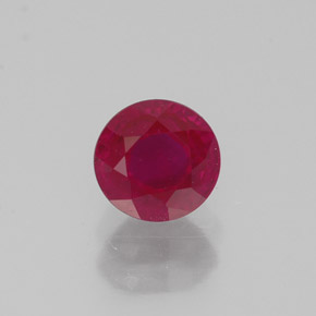 1.08 ct Red Ruby Gemstone, Ruby Gem in Round Facet Shape for Sale.