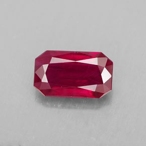 1.08 ct Red Ruby Gemstone, Ruby Gem in Octagon / Scissor Cut Shape for Sale.
