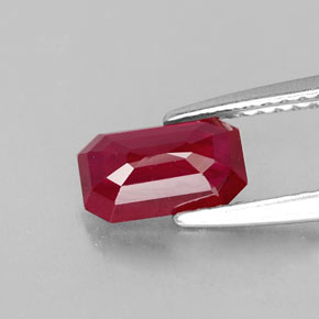 Ruby Gemstone in 7.7 x 4.5 mm Size for Sale, Ruby Stone in Pink Red Color