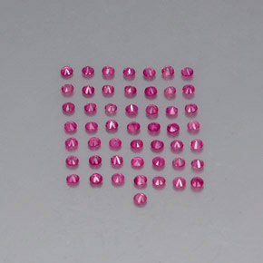 Ruby Gemstone in 1.6 mm Size for Sale, Ruby Stone in Pink Red Color