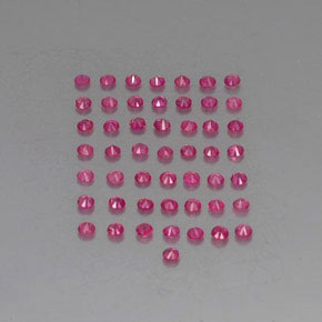 Ruby Gemstone in 1.6 mm Size for Sale, Ruby Stone in Pink Red Color
