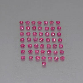 Ruby Gemstone in 1.7 mm Size for Sale, Ruby Stone in Red Pink Color