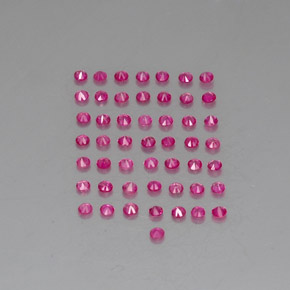 Ruby Gemstone in 1.7 mm Size for Sale, Ruby Stone in Red Pink Color