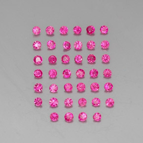 1.22 ct Pink Ruby Gemstone, Ruby Gem in Diamond-Cut Shape for Sale.