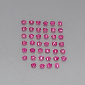Ruby Gemstone in 1.9 mm Size for Sale, Ruby Stone in Pink Red Color