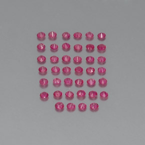 Ruby Gemstone in 1.9 mm Size for Sale, Ruby Stone in Pink Red Color