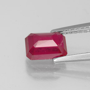 Ruby Gemstone in 7 x 5 mm (calibrated) Size for Sale, Ruby Stone in Pink Red Color