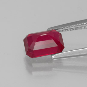 Ruby Gemstone in 7 x 5 mm (calibrated) Size for Sale, Ruby Stone in Pink Red Color