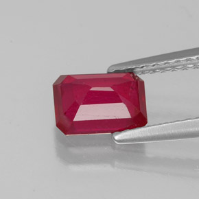 Ruby Gemstone in 7 x 5 mm (calibrated) Size for Sale, Ruby Stone in Pink Red Color