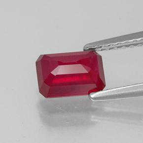 Ruby Gemstone in 7 x 5 mm (calibrated) Size for Sale, Ruby Stone in Pink Red Color