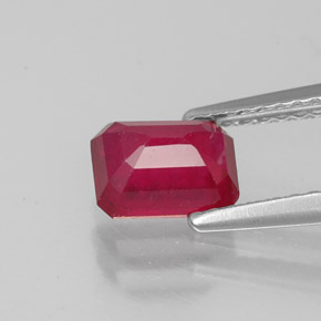 Ruby Gemstone in 7 x 5 mm (calibrated) Size for Sale, Ruby Stone in Pink Red Color