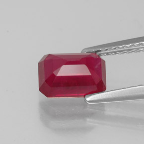 Ruby Gemstone in 7 x 5 mm (calibrated) Size for Sale, Ruby Stone in Pink Red Color