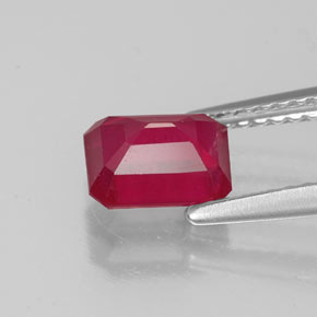 Ruby Gemstone in 7 x 5 mm (calibrated) Size for Sale, Ruby Stone in Pink Red Color