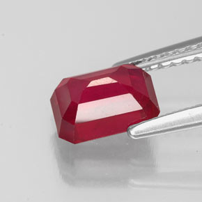 Ruby Gemstone in 7 x 5 mm (calibrated) Size for Sale, Ruby Stone in Pink Red Color