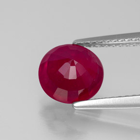 Ruby Gemstone in 8 mm (calibrated) Size for Sale, Ruby Stone in Pink Red Color