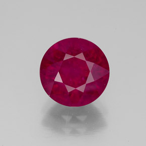 2.79 ct Red Ruby Gemstone, Ruby Gem in Round Facet Shape for Sale.