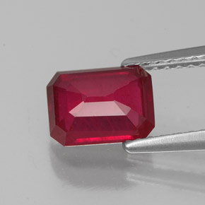Ruby Gemstone in 8 x 6 mm (calibrated) Size for Sale, Ruby Stone in Pink Red Color