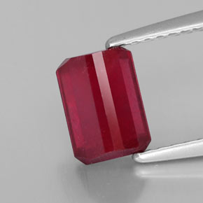 Ruby Gemstone in 7.2 x 5.2 mm Size for Sale, Ruby Stone in Pink Red Color