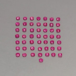 Ruby Gemstone in 1.6 mm Size for Sale, Ruby Stone in Violet Red Color