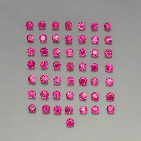 1.27 ctw Red Ruby Gemstones, Ruby Gems in Diamond-Cut Shape for Sale.