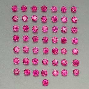 1.27 ctw Red Ruby Stones, Natural Ruby in Diamond-Cut Shape for Sale