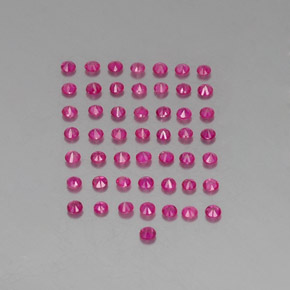 Ruby Gemstone in 1.8 mm Size for Sale, Ruby Stone in Violet Red Color