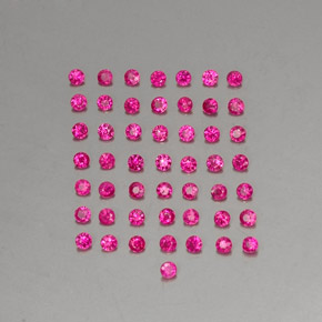 1.36 ctw Red Ruby Gemstones, Ruby Gems in Diamond-Cut Shape for Sale.
