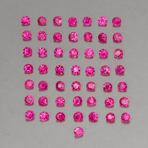 1.36 ctw Red Ruby Stones, Natural Ruby in Diamond-Cut Shape for Sale