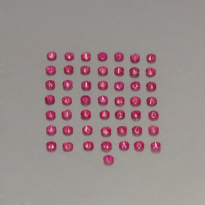 Ruby Gemstone in 1.9 mm Size for Sale, Ruby Stone in Violet Red Color