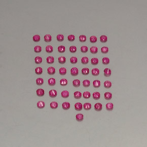 Ruby Gemstone in 1.7 mm Size for Sale, Ruby Stone in Violet Red Color