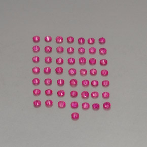 Ruby Gemstone in 1.9 mm Size for Sale, Ruby Stone in Violet Red Color