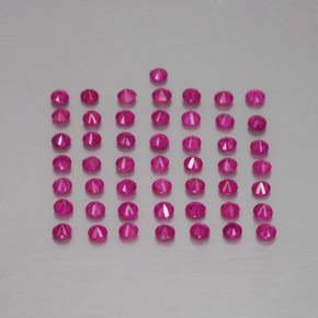 Ruby Gemstone in 1.8 mm Size for Sale, Ruby Stone in Violet Red Color