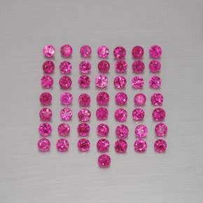1.18 ctw Red Ruby Gemstones, Ruby Gems in Diamond-Cut Shape for Sale.