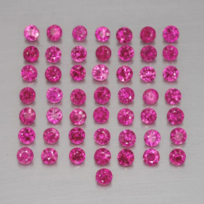 1.18 ctw Red Ruby Stones, Natural Ruby in Diamond-Cut Shape for Sale