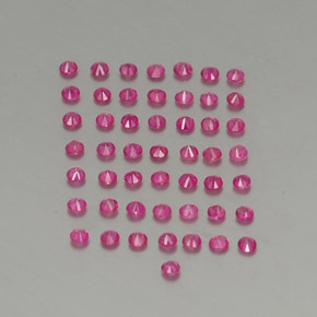Ruby Gemstone in 1.6 mm Size for Sale, Ruby Stone in Violet Red Color
