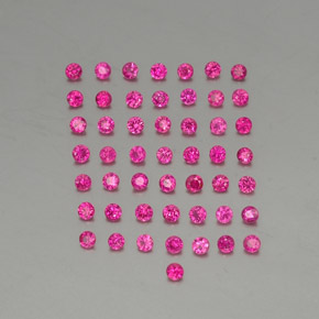 1.37 ctw Red Ruby Gemstones, Ruby Gems in Diamond-Cut Shape for Sale.