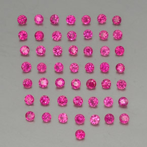 1.37 ctw Red Ruby Stones, Natural Ruby in Diamond-Cut Shape for Sale