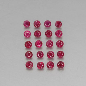 2.27 ct Red Ruby Gemstone, Ruby Gem in Diamond-Cut Shape for Sale.