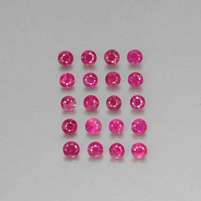 1.75 ct Red Ruby Gemstone, Ruby Gem in Diamond-Cut Shape for Sale.