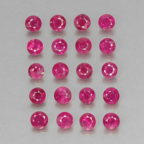 1.75 ct Red Ruby Stone, Natural Ruby in Diamond-Cut Shape for Sale